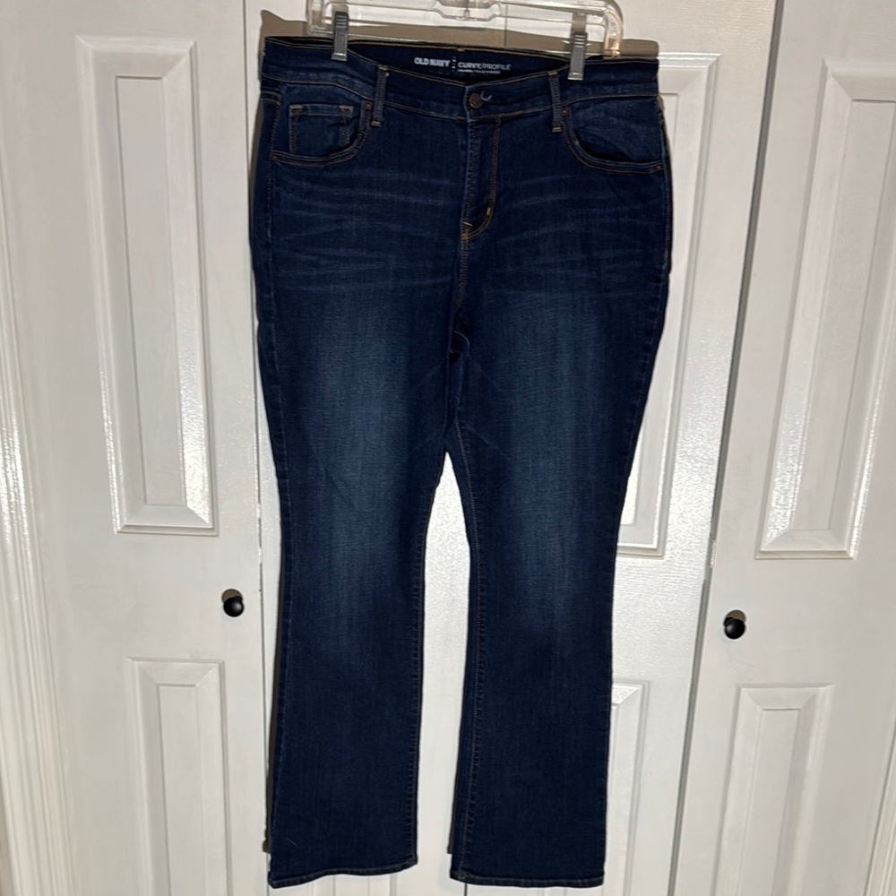 Old Navy Blue Boot Cut Jeans with Stretch